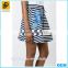 New design african striped cotton embroidery skirts pictures
