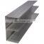 High quality 6063 t5 extruded material  aluminum curtain wall profile