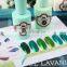 New light elegance manicure Soak Off Q.S Laiyin Green Purity glitter private label UV/LED Nail Gel Polish