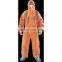 Non Woven Coverall Disposable Chemical Microporous Orange Coverall Reflective Strip Safety Clothing