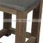 Zinc Top Side chair, Side chair with RecyclePine Legs,Small Square Side Table