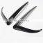 Front Fog Lamp Eyebrow Wind Knife decoration for Tesla Model 3 Matte black Carbon fiber modification automobile repacking