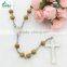 St Benedict Wooden Rose Scented Bead Rosary
