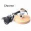 Tonghua Vintage Round Wood Base Reading Table Light E27 Aluminum Lamp Holder Indoor Home Decor Desk Lamp