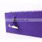 Valuable Purple Velvet Decorative Storage Cardboard Boxes With Lids Nesting Gift Boxes for Fragile Products Chinaware Keepsake