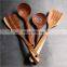 Wooden cutlery sets Kitchen Utensil Set 4 Cooking Utensils Spatula Spoons for Cooking Nonstick Cookware,Handmade by Natural Teak