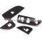 4 x Carbon Fiber For Alfa Romeo Giulia 2016 2017 2018 ABS Chrome Window Lift Switch Button Frame Cover Trim Stickers Accessories