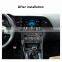 Black UV Car Radio Frame For 2018+ Seat Leon Navigation Modified Stereo Face Frame With Power Cable