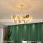 Maple Leaf Art Glass Chandelier Modern Hotel Lobby Luxury LED Indoor Bedroom Pendant Light
