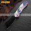 Folding knife New outdoor camping knife pocket knife popular custom 3D printed totem handle