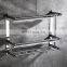 Two  Tier Wall Mounted bathroom Rack Bathroom Shelf Stainless Steel Hanging Rack Shampoo Storage Organizer Towel Rack with Hoo