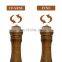 8 Inch Wood Salt Pepper Grinder Shakers Set With Adjustable Ceramic Rotor