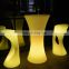 waterproof wedding party table high colorful wine round chair LED table lumineux bar sillas para fiesta