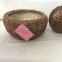 Customizable Hand-woven Round Shape Small Size Wicker Basket For Storage