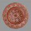Antique Gold Colored Glass Charger Plate For Wedding Banquet Decoration