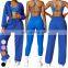 Quick Dry Sportswear Clothing Sports Bra Leggings Hoody Sweatpants 5 Piece Suit Workout Wear Gym Fitness Sets Women Yoga Set
