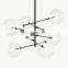 America Design Luxury Lamp GLASS GLOBE MOBILE SIX-ARM CHANDELIER 55