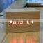 LED Wooden Table Clock with Touch Function for Snooze