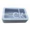 Rectangular metal tin pencil box for stationery with window