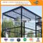 outdoor boxed black powder-coated welded dog kennels
