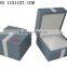 hot sale leather covered with plastic frame stitching watch gift box with pillow insert T1080