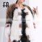Factory Wholesale Price Fashion Raccoon Fur Knitted Jacket