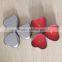 Full printing sliver color heart shaped candle tin box