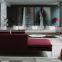 High quality modern fabric sofa colorful red antique corner sofa with chaise lounge