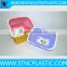 rectangular plastic basket with handles multi colors