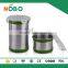 4pcs stainless steel tea coffee sugar canisters set