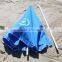 2m windproof blue color promotional Parasol wedding