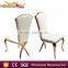 Arab rose gold stainless steel banquet chair wedding dining chair wholesale