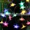 210cm Five-Pointed Flat Star Led Light Lamp AA Battery Christmas String Light Wedding Garden Decoration 20 LEDs Fairy String