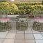 Rattan home table and chair saving space furniture