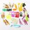Newset Hot Sale 100Pcs/lot Kinds of Fishing Lure Soft Lure Kits Spoons Lead Minnow Hooks Bait Fishing Suit Set Tackle + Box NEW
