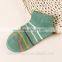 wholesale bright cheap cute colorful stripe boat socks