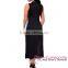 Big Stock Wholesale Mesh Patchwork Sleeveless High Side Split Fashion Tops