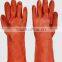 PVC-coated Anti-acid and Chemical 35cm Lining Cotton Safety Gloves