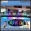 GMS & USB controlling programabel moving message P6 16X128 led RGB display billboard led sign