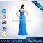 Elegant Off Shoulder Heavy Beaded Royal Blue Plus Size Cocktail Dress