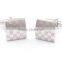 Silver Checkered Flag Cufflinks