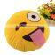 Soft Emoji Smiley Emoticon Yellow Round Cushion Pillow Stuffed Plush Toy Doll