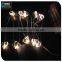 2015 new Led mini battery operated led copper string decoration lights with Heart shape bead