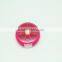 Travel Pocket 7 compartments round pill box with a push button