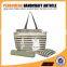 Polyester Material Stripe Beach Bag Containing Pillows And Mat