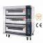 High quality 3 deck electric heating wire steam oven deck baking oven