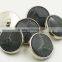 plastic black round shank button for coat