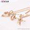 bridal jewellery hot new products for 2016 heart shape jewelry sets rose gold plated custom jewelry set