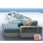 Classic style L shape outdoor rattan sofa with waterproof cushion