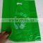 Plastic Green Color HDPE Die Cut Handle Bag For Baby Clothes Retail Shop